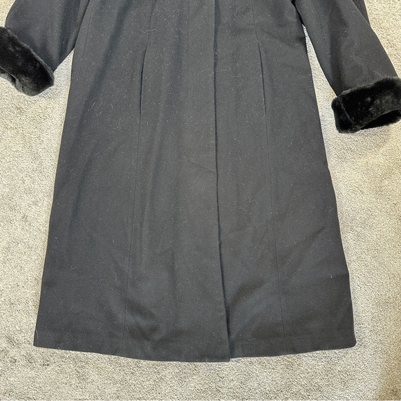 SOLD | Braetan Women’s Vintage Wool Long Coat Hooded Faux Fur Penny Lane Mob - Picture 7 of 15